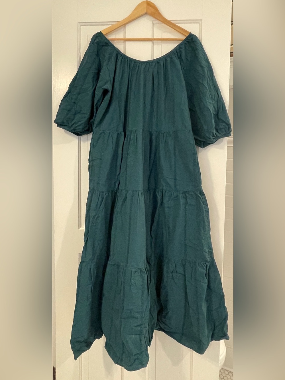 Universal Thread Teal Green Tiered Maxi Dress